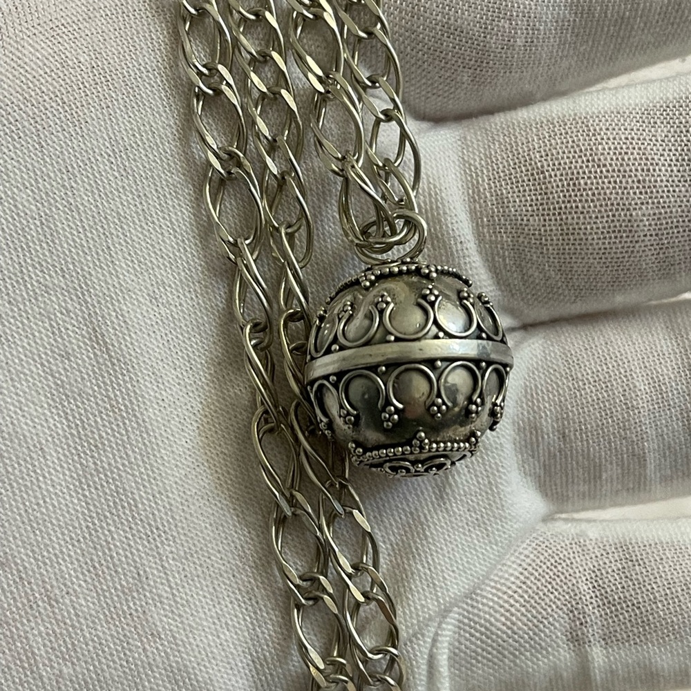 Vintage Bola Sterling Silver Maternity Pregnancy Angel caller guardian bell